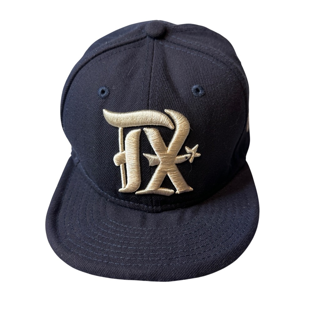 Texas Rangers New Era Hat Unisex 6 1/2 Navy 59FIFTY Fitted MLB On-Field Cap 4*21